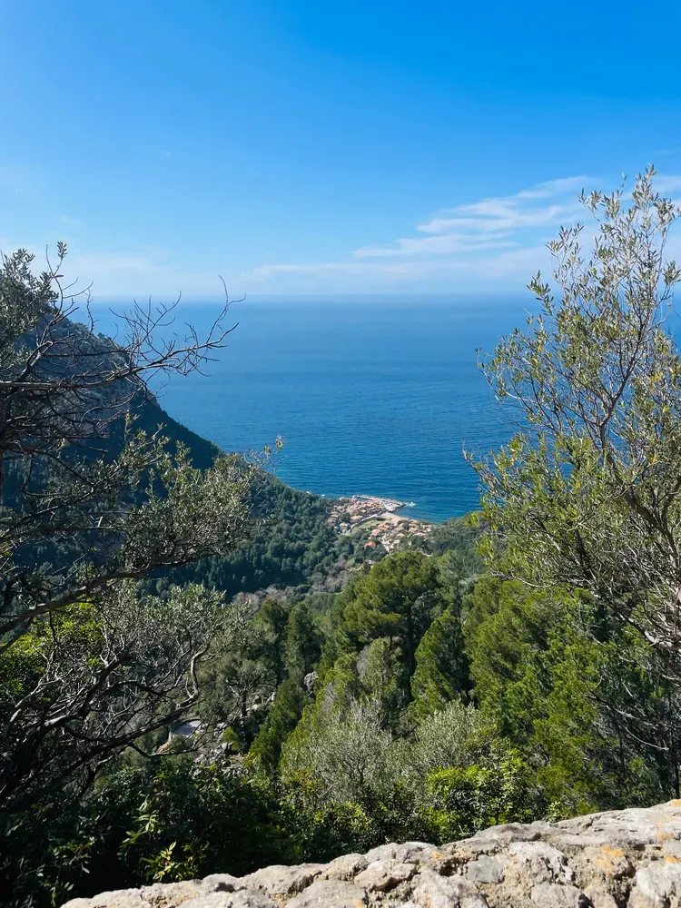 MA-10 coastal highway near Estellencs on Paguera steep coast cycling challenge